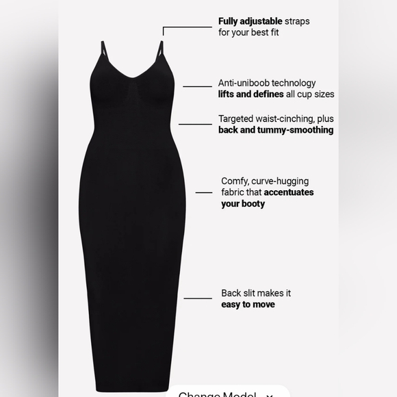 Yitty Smooth As Hell Shaping Dress - Don't Clay with me - size 3x - Picture 4 of 4